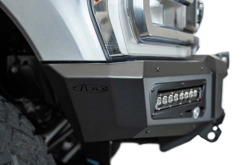 Ford F350 Super Duty Bumper - Front - Addictive Desert Designs - Phantom Winch Front Bumper - Hammer Black - `23-`27